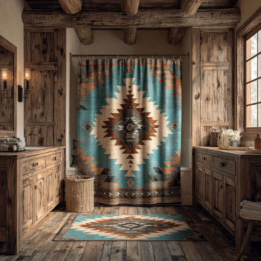 Aztec Harmony Shower Curtain NCU0DDK2349