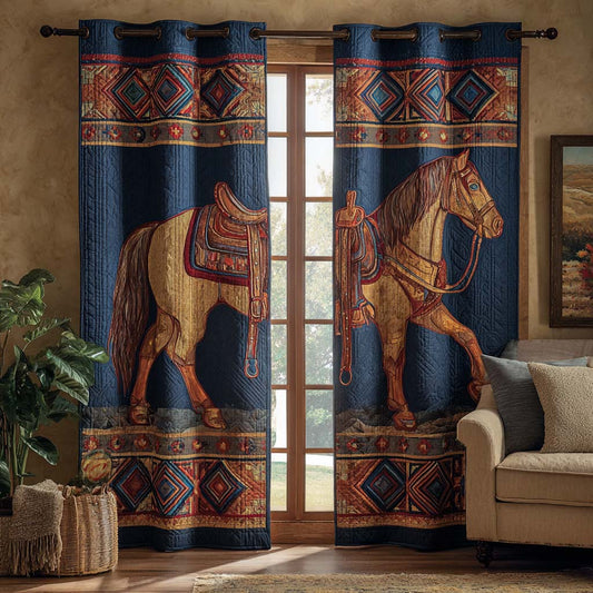 Aztec Horse Quilted Curtains NCU0HNH876