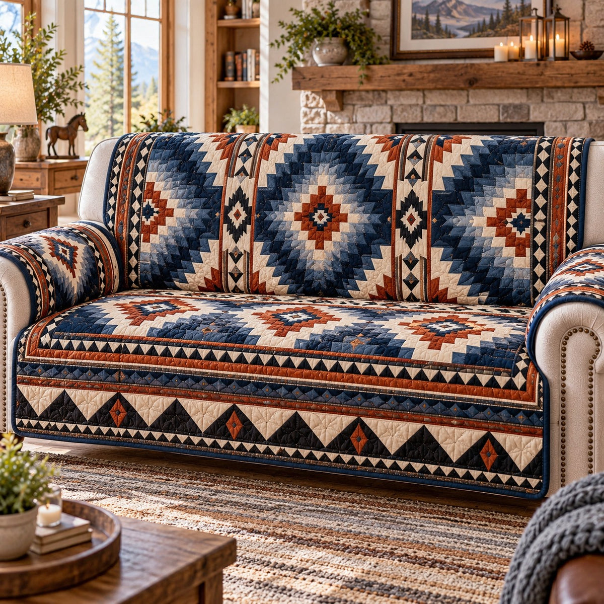 Azure Desert Diamond Sofa Cover NCU0NTD2366