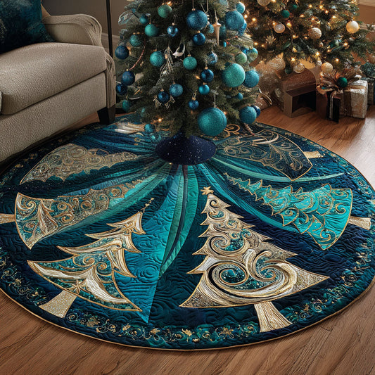 Azure Glow Quilted Tree Skirt NCU0NTV336