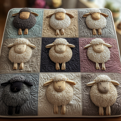 Baa Baa Bliss Quilted Washer and Dryer Cover NCU0DV809