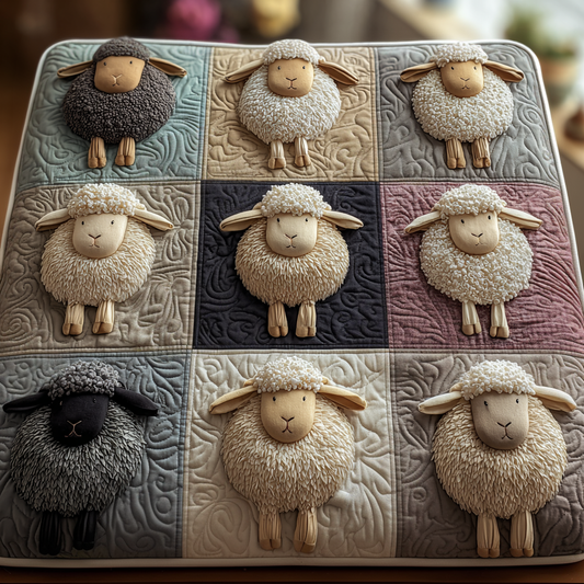 Baa Baa Bliss Quilted Washer and Dryer Cover NCU0DV809