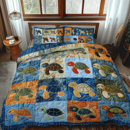 Baby Turtle 3-Piece Quilted Bedding Set NCU0TH1066