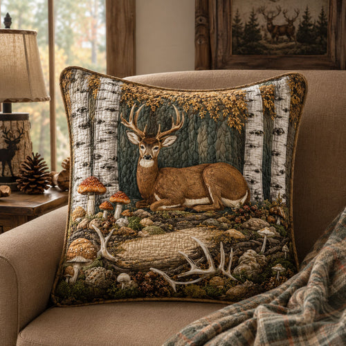 Backwoods Buck Quilted Pillow Case NCU0PTT2435