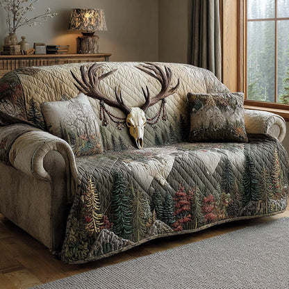 Backwoods Hunter Quilted Sofa Cover NCU0NNL075