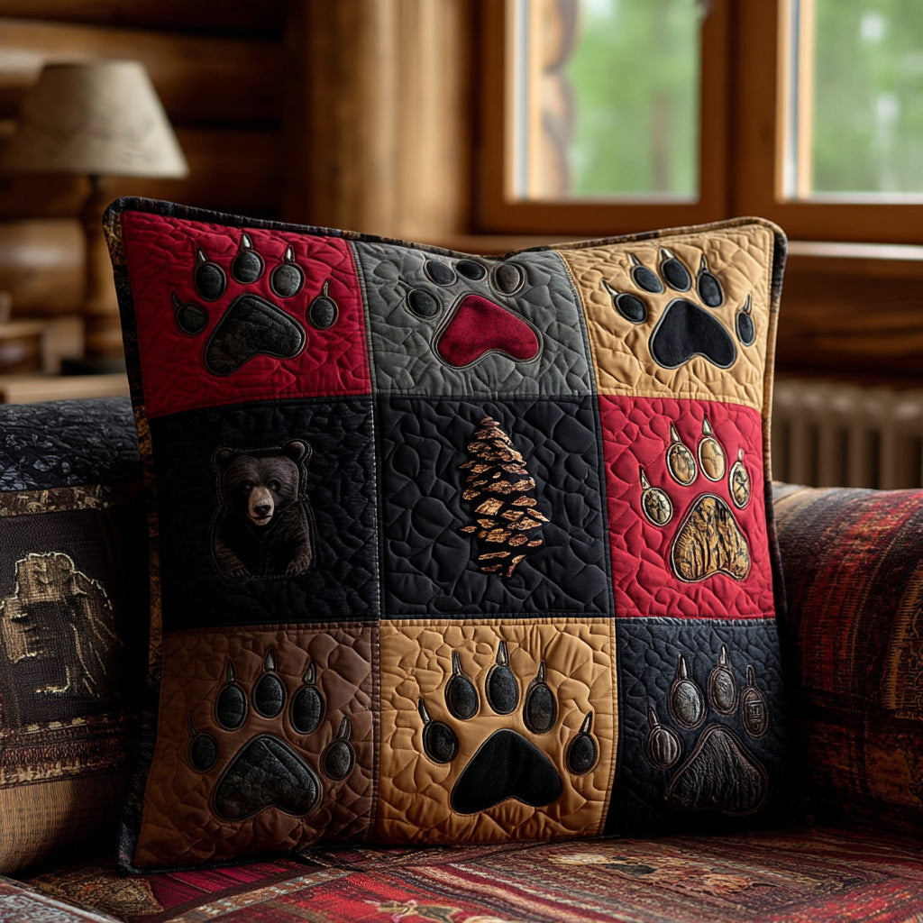 Backwoods Paw Quilted Pillow Case NCU0PTT2848
