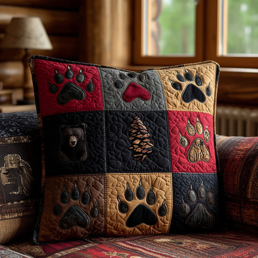 Backwoods Paw Quilted Pillow Case NCU0PTT2848
