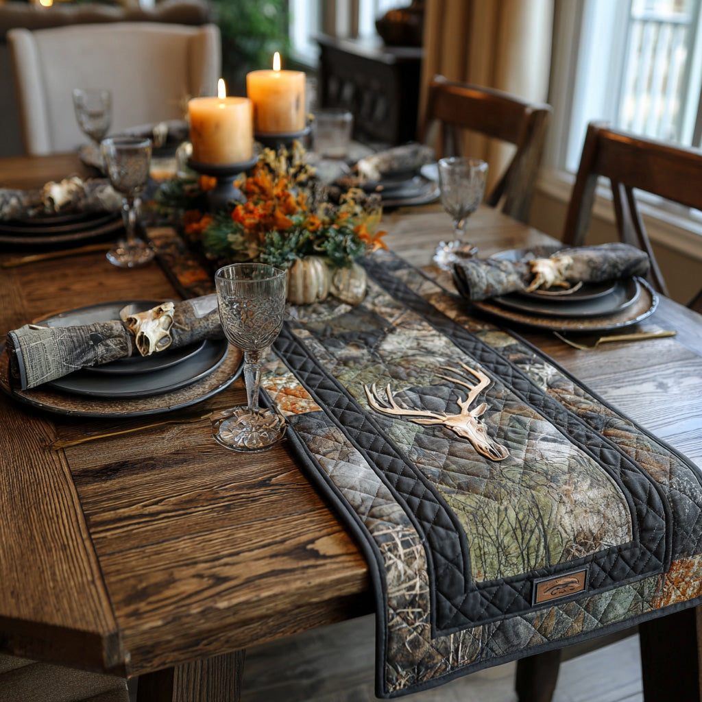 Backwoods Spirit Quilted Table Runner NCU0PTT2011