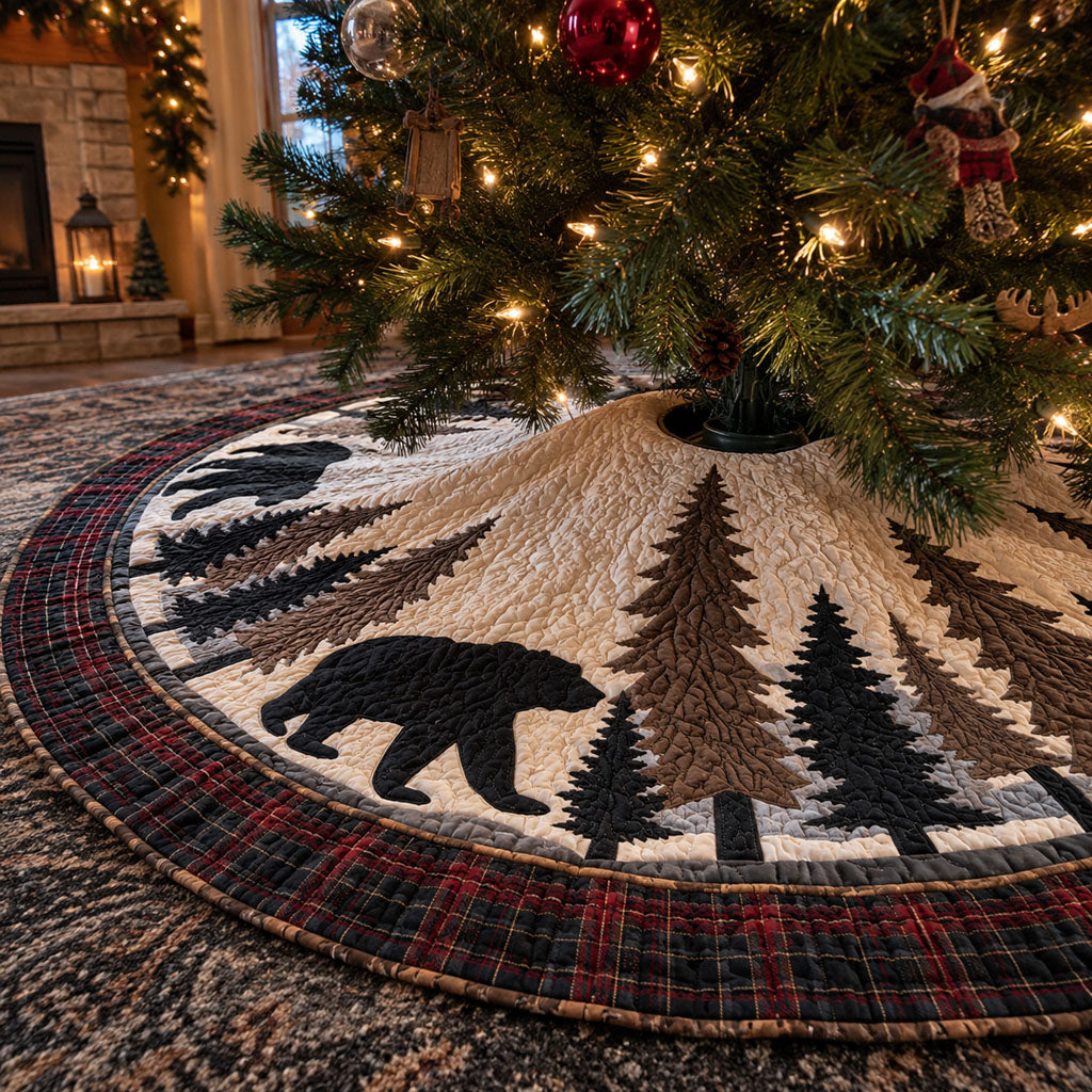Backwoods Trophy Christmas Quilted Tree Skirt NCU0PTT1915