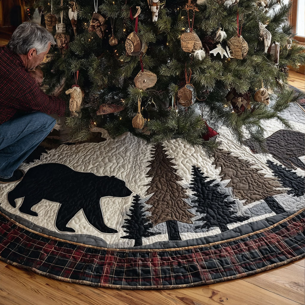 Woodland Christmas Quilted Tree Skirt NCU0QN071