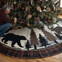 Backwoods Trophy Christmas Quilted Tree Skirt NCU0PTT1915