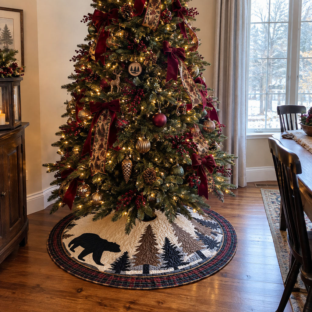 Backwoods Trophy Christmas Quilted Tree Skirt NCU0PTT1915
