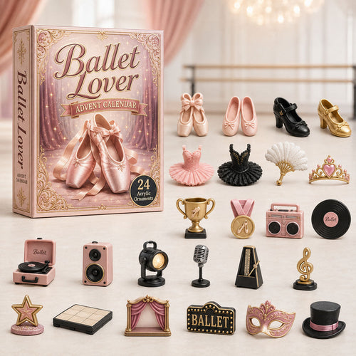 CHRISTMAS KICKOFF 40% OFF - Ballet Lover Advent Calendar 2026 - 24-Day Festive Countdown, Acrylic Charms Blind Box - Gift For Sport Lovers AC0HA056