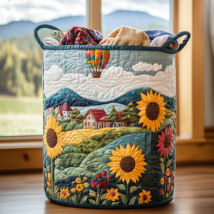 Balloon Meadow Quilted Laundry Basket NCU0PVL401