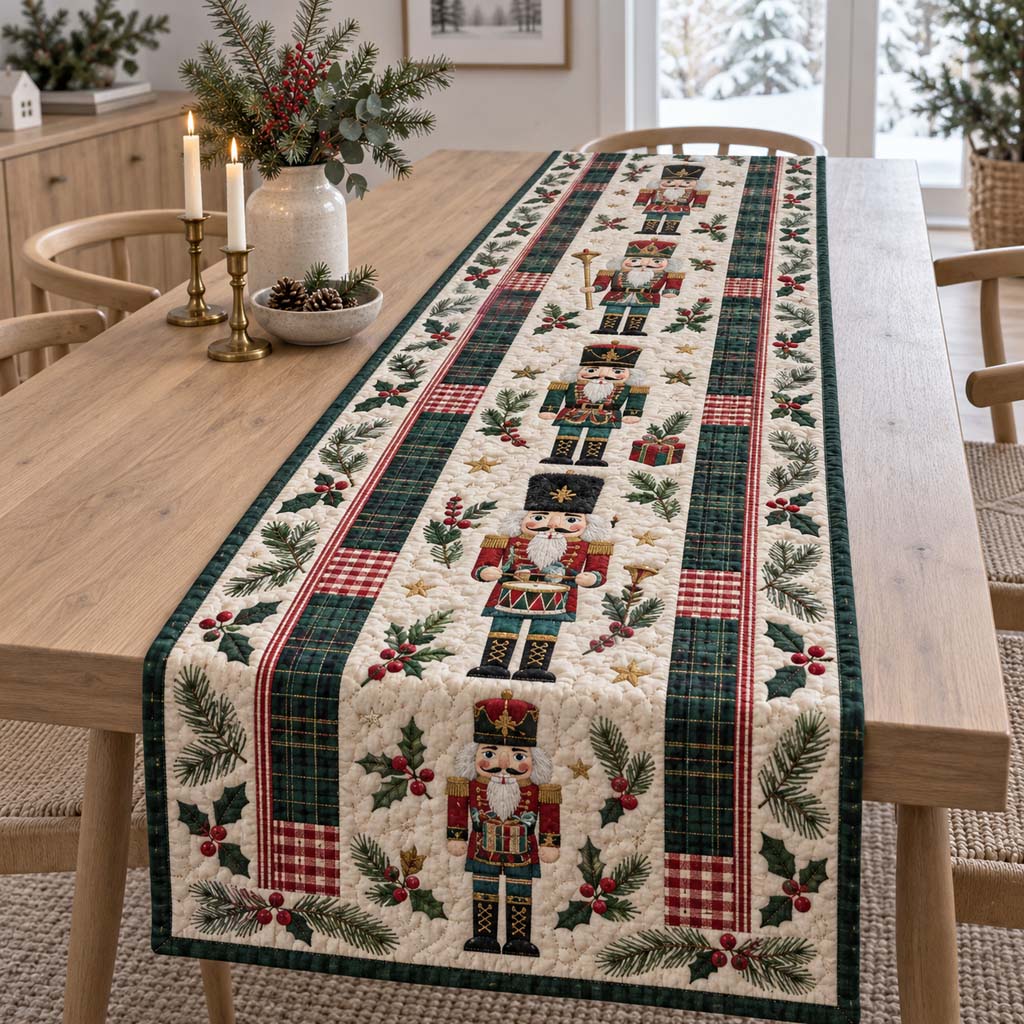 Balsam Nutcracker Quilted Table Runner NCU0HNH1298