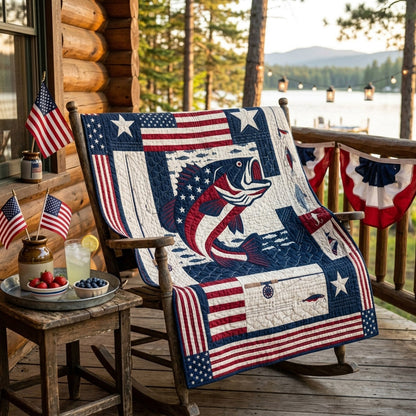 Banner Fishing Quilted Blanket NCU0HNH1092
