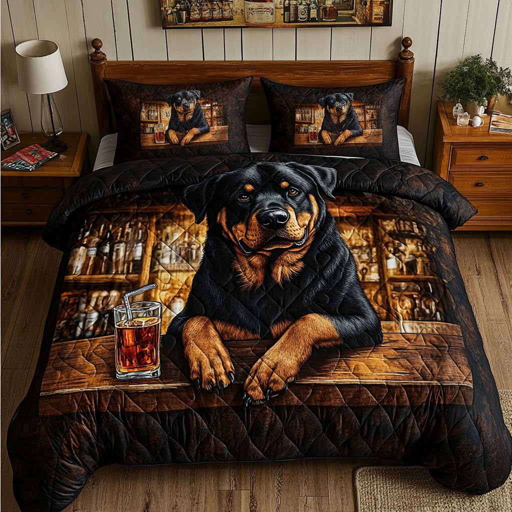 Bar Buddy 3-Piece Quilted Bedding Set NCU0NNT636
