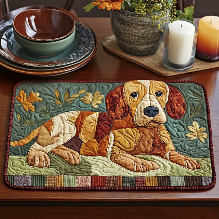 Yorkie Shine Quilted Place Mat NCU0DDK1469