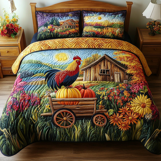 Barn Beauty 3-Piece Quilted Bedding Set NCU0NVH402