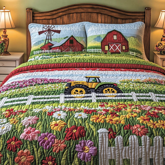 Barn and Bloom 3-Piece Quilted Bedding Set NCU0PTT390