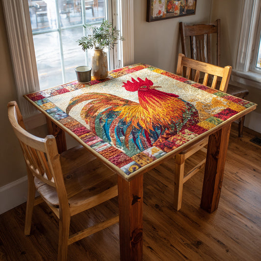 Barnyard Chicken Quilted Table Topper NCU0HNH152