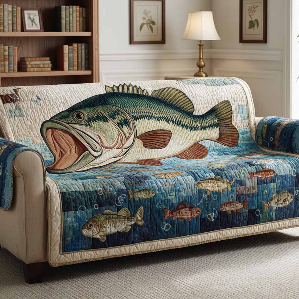 Bass Legend Quilted Sofa Cover NCU0NXD1469