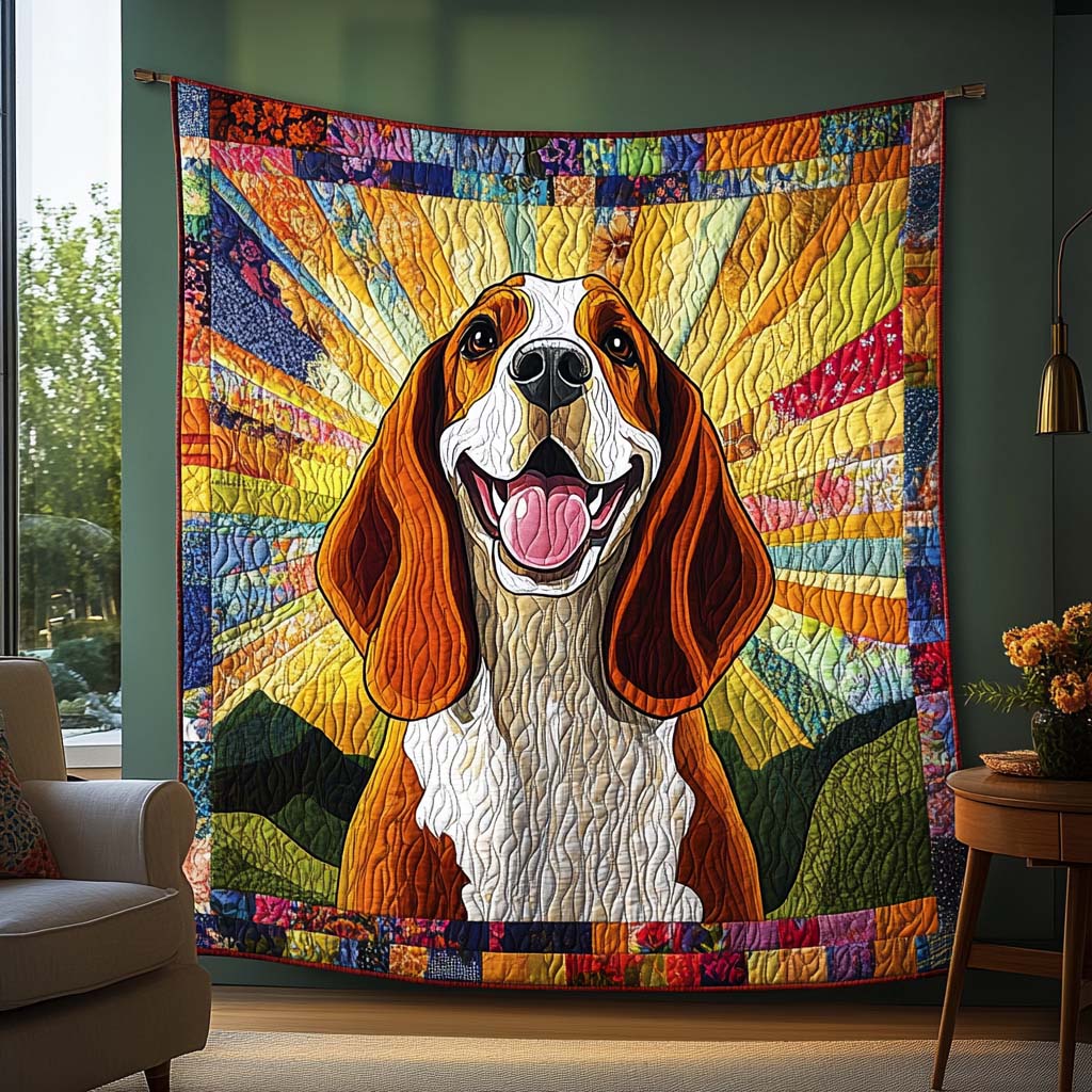 Basset Soul Quilted Blanket NCU0NT549