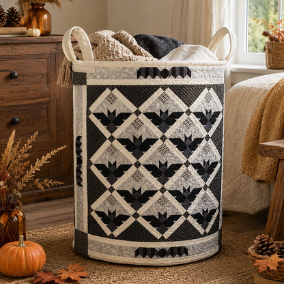 Bat Charm Quilted Laundry Basket NCU0PTT3280