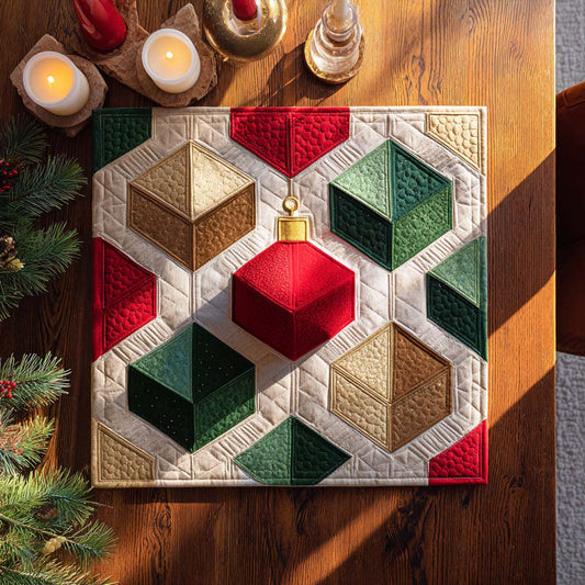 Bauble Magic Quilted Table Topper NCU0NXD260