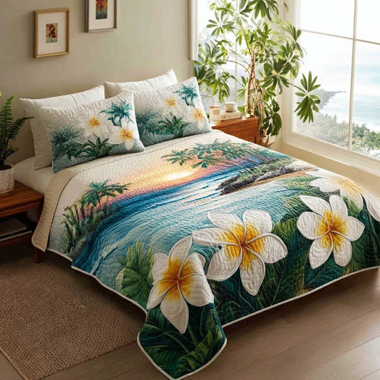 Beach Serenity 3-Piece Quilted Bedding Set NCU0DQQ0843