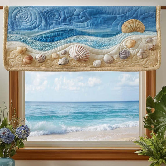 Beach Shells Quilted Valance NCU0NNT1583