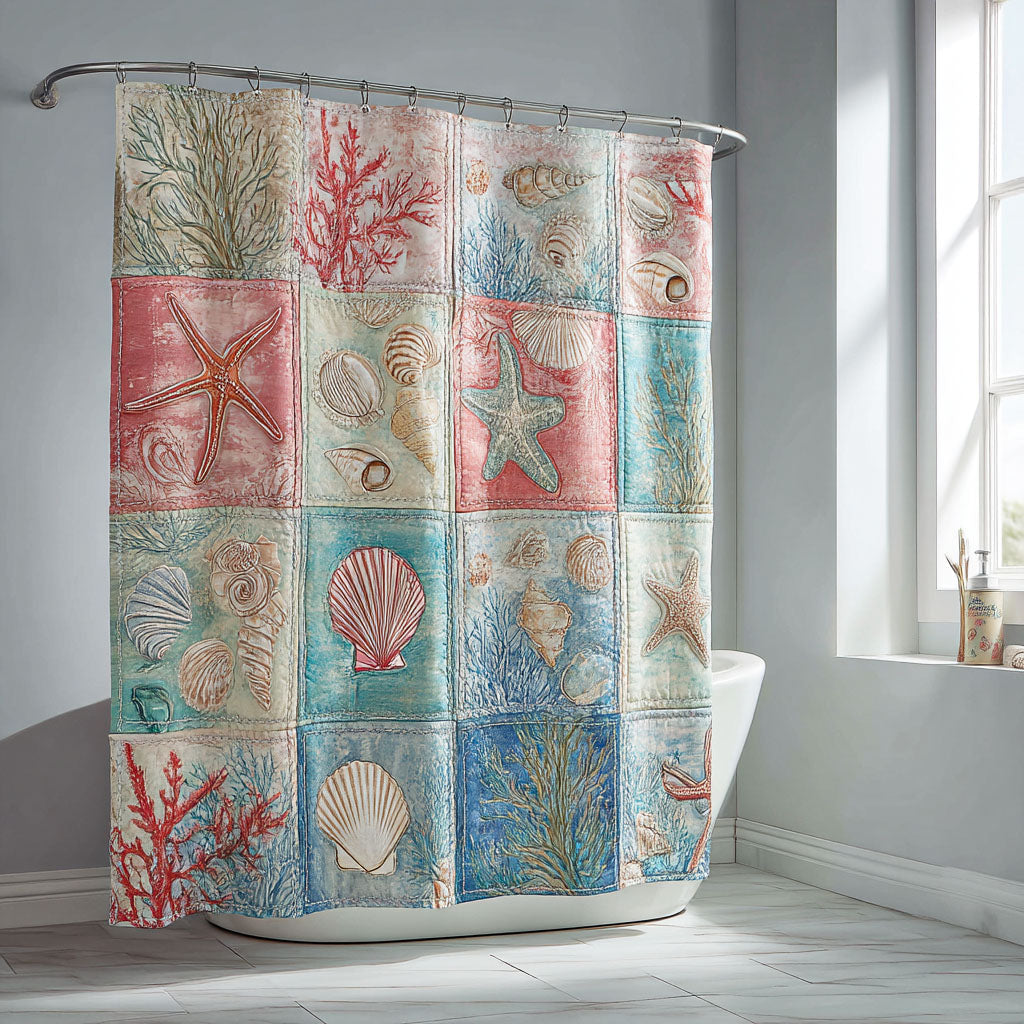 Beach Shells Shower Curtain NCU0NTD1428