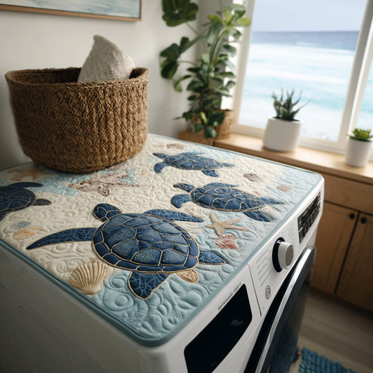 Beachcombers Bliss Quilted Washer and Dryer Cover NCU0PTT1071