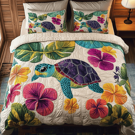 Beachfront Harmony 3-Piece Quilted Bedding Set NCU0TL1842