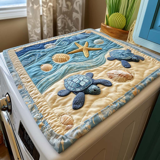 Beachy Turtle Mood Quilted Washer and Dryer Cover NCU0NNT1394