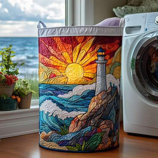 Beacon Bay Quilted Laundry Basket NCU0DV756