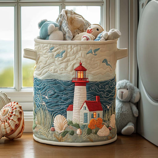Beacon by Sea Quilted Laundry Basket NCU0NNT1235