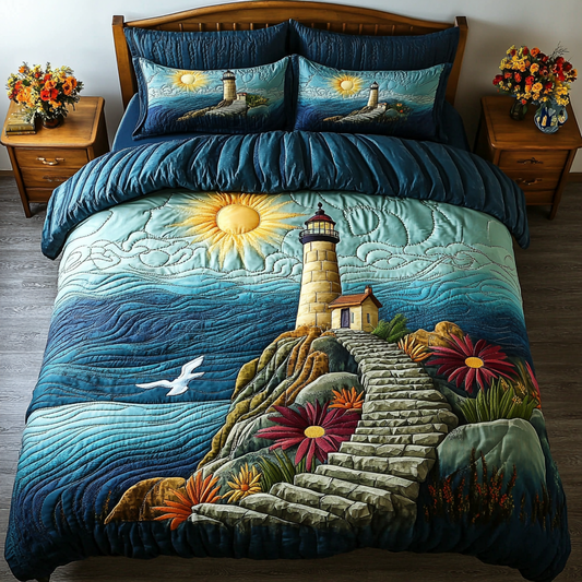 Beacon of Hope 3-Piece Quilted Bedding Set NCU0DDK211
