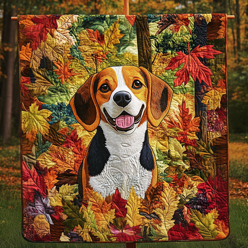 Beagle Forest Trail Quilted Blanket NCU0PT1599 – Quiltnest