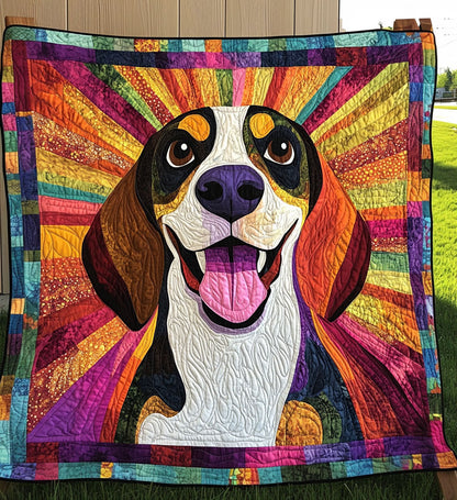 Beagle Scenes Quilted Blanket NCU0PT1609