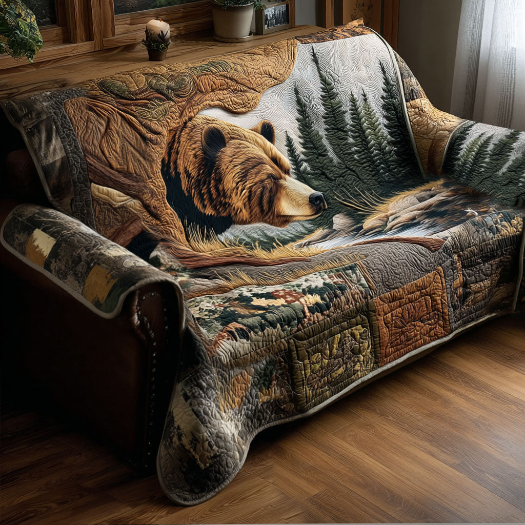 Bear Creek Comfort Quilted Sofa Cover NCU0PTT2015