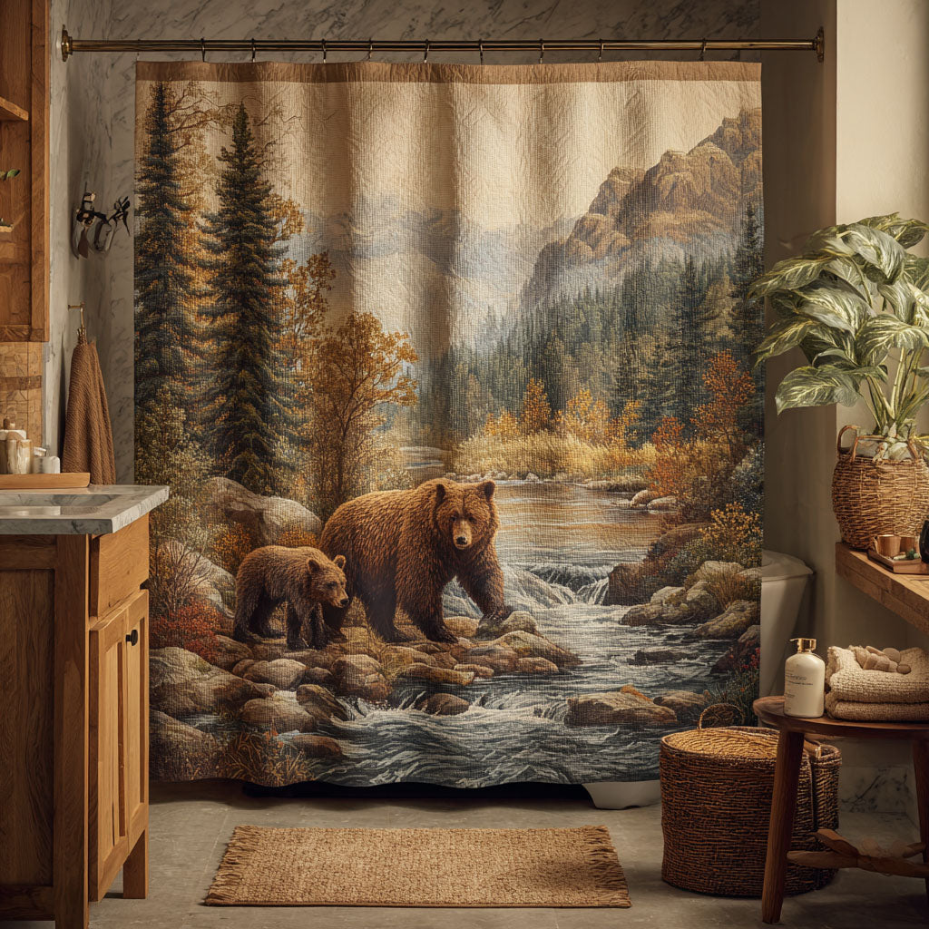 Bear Creek Shower Curtain NCU0DDK2449
