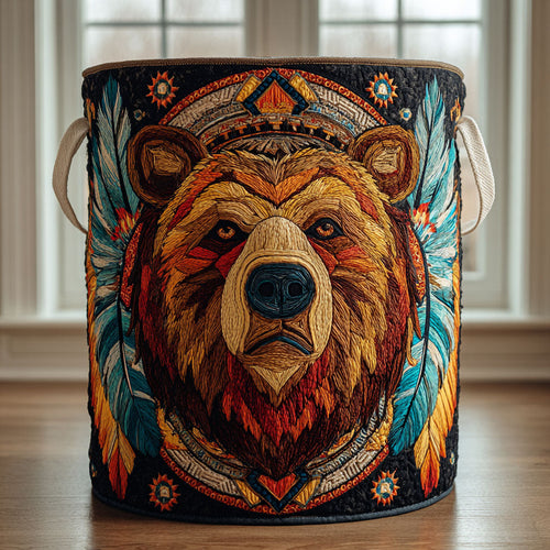 Bear Essence Quilted Laundry Basket NCU0DDK2210