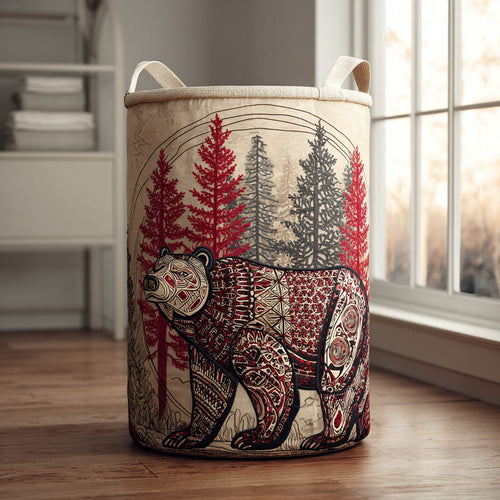 Bear Guardian Quilted Laundry Basket NCU0DDK2207