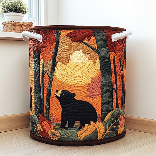Bear Haven Quilted Laundry Basket NCU0DDK848