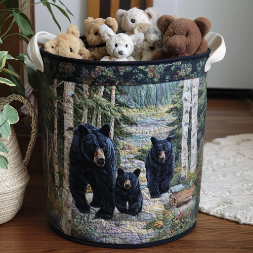 Bear Hollow Quilted Laundry Basket NCU0DV791