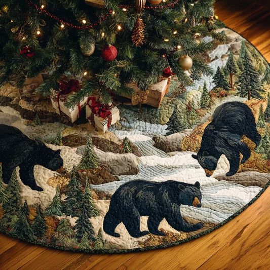 Bear Horizon Christmas Quilted Tree Skirt NCU0DDK1677