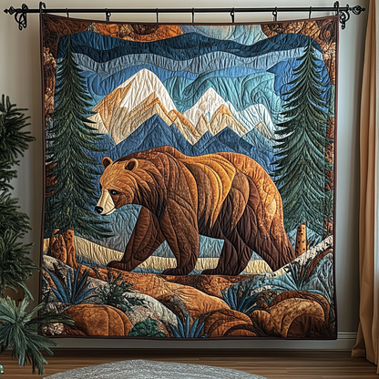 Bear Horizon Quilted Blanket NCU0DDK1414