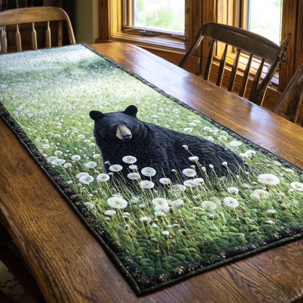 Bear Horizon Quilted Table Runner NCU0DDK1452