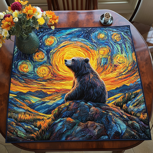 Bear Horizon Quilted Table Topper NCU0DDK693